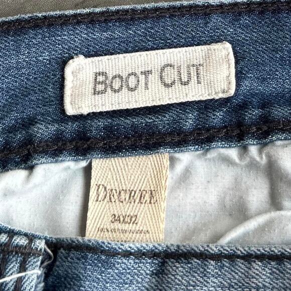 Vintage Y2K Affliction Style Embroidered Boot Cut Grunge Opium Jeans - Picture 5 of 5